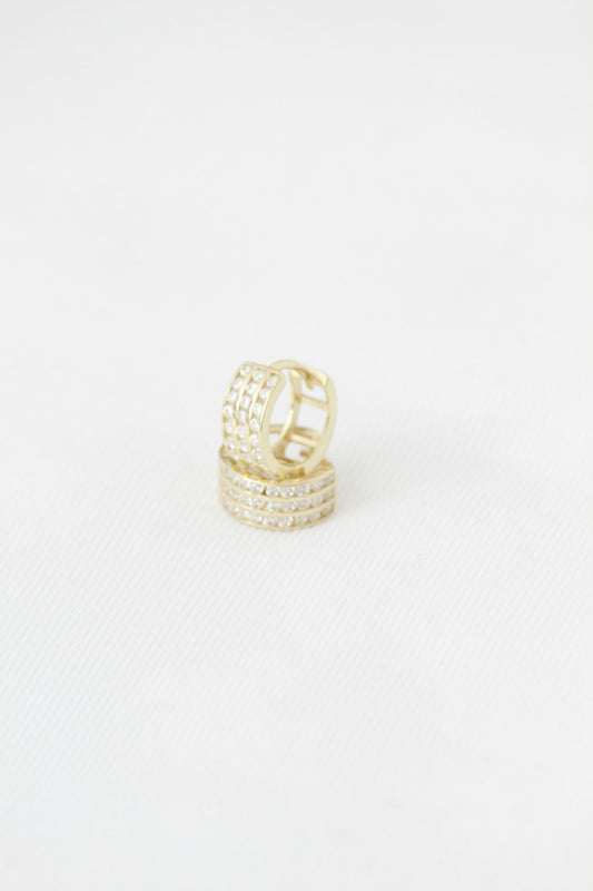 Luna Gold Hoop Earrings