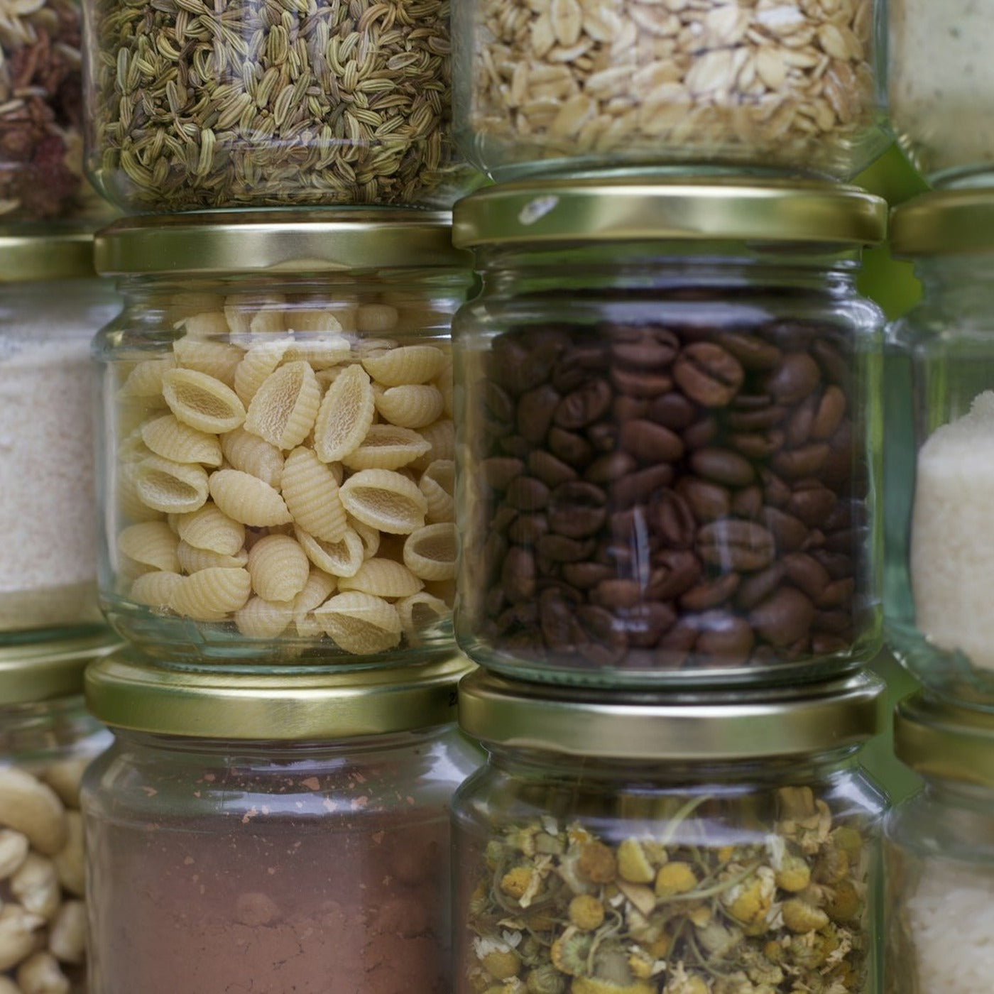 Pantry Glass Jar Set, Set of 6
